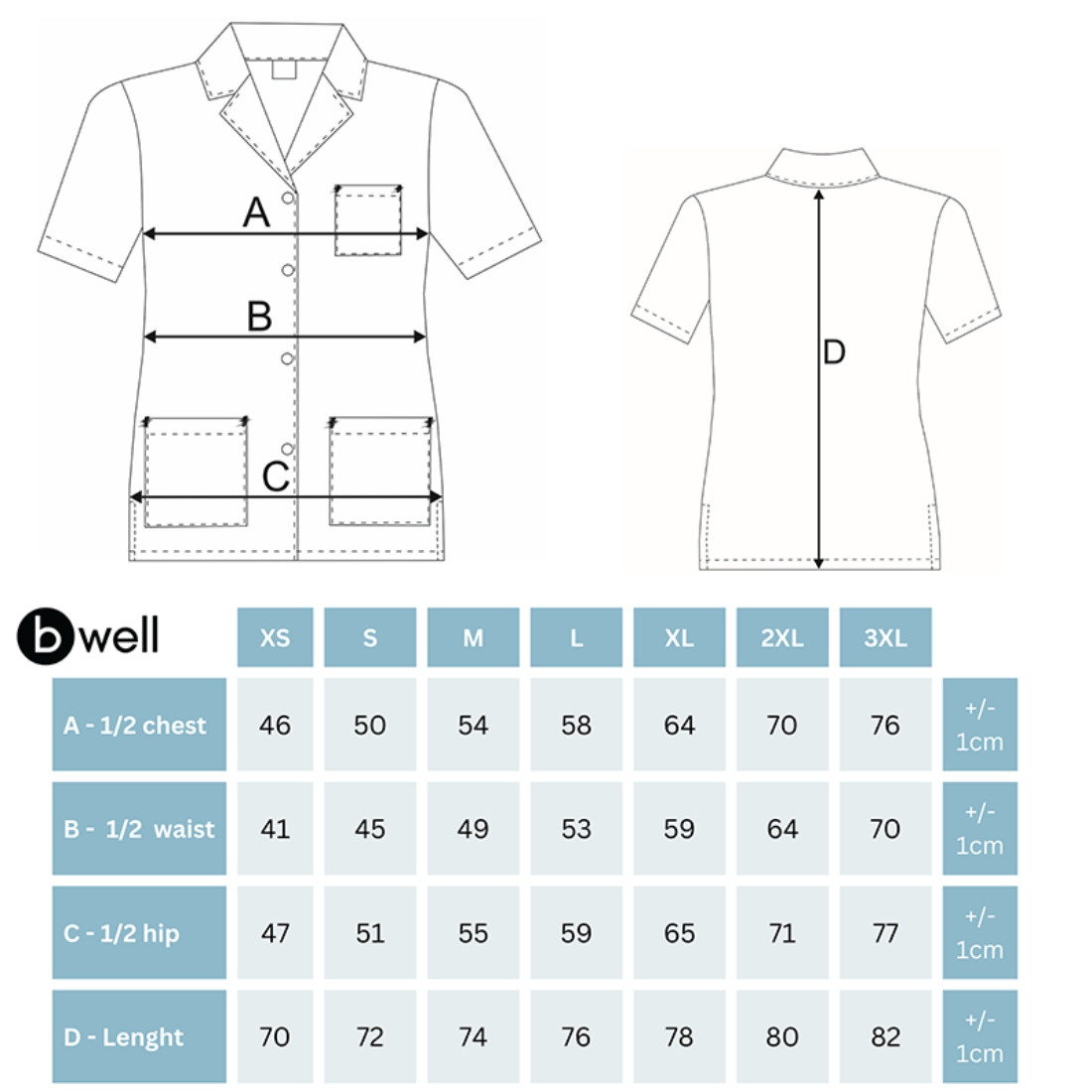 Tunique Médicale Pour Femme GABI - Les vêtements de protection