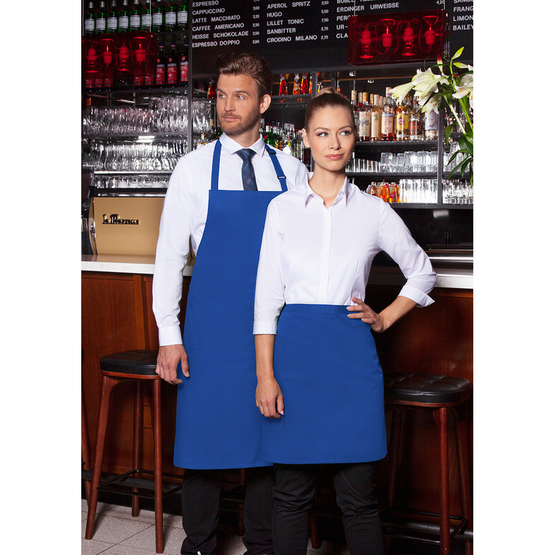 Tablier à bavette Basic avec boucle et poche - Les vêtements de protection Tablier à bavette Basic avec boucle et poche - Les vêtements de protection