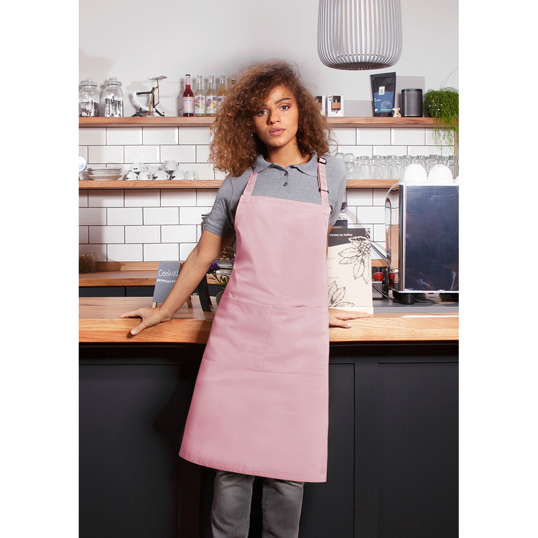Tablier à bavette Basic avec boucle et poche - Les vêtements de protection Tablier à bavette Basic avec boucle et poche - Les vêtements de protection