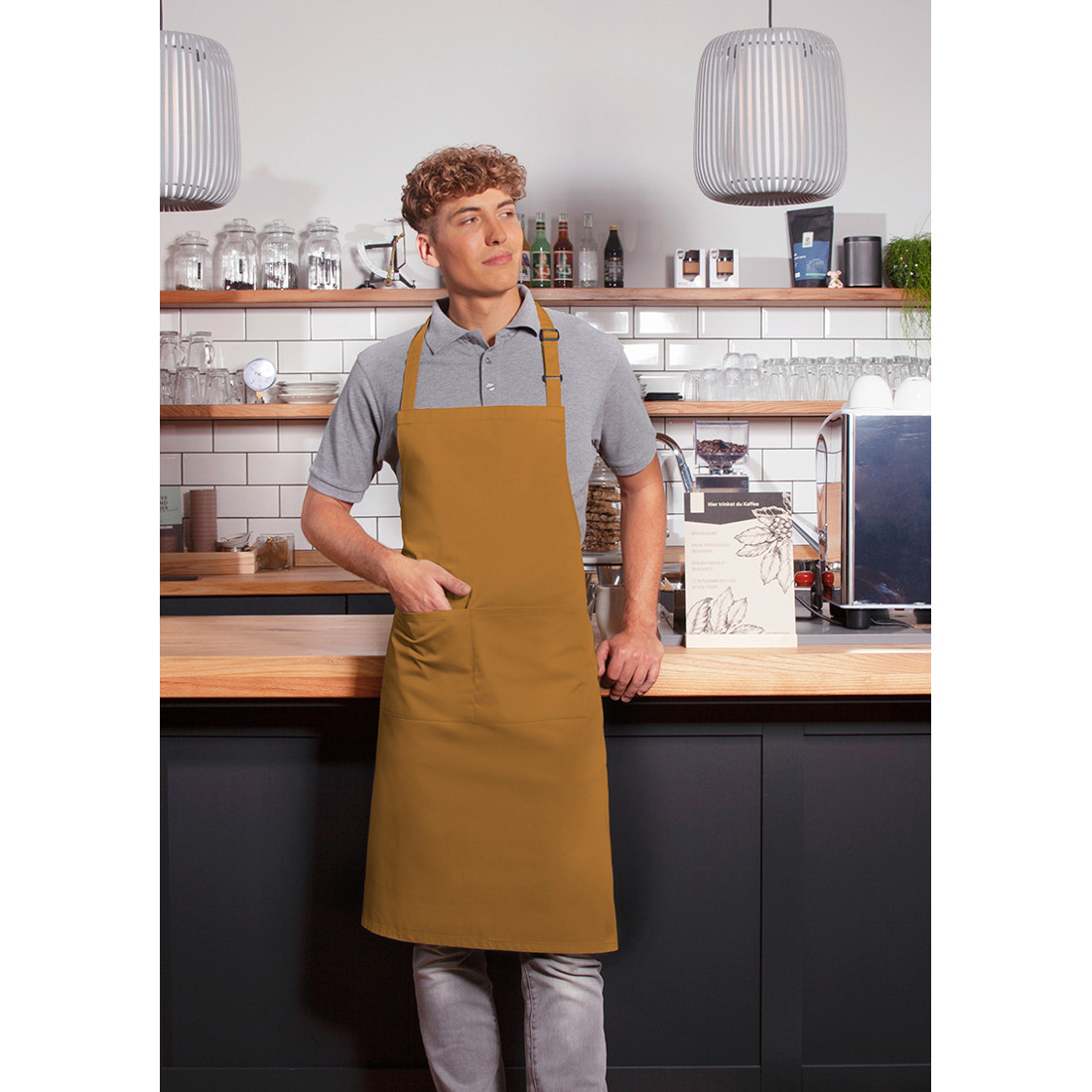 Bib Apron Basic with Buckle and Pocket - Safetywear