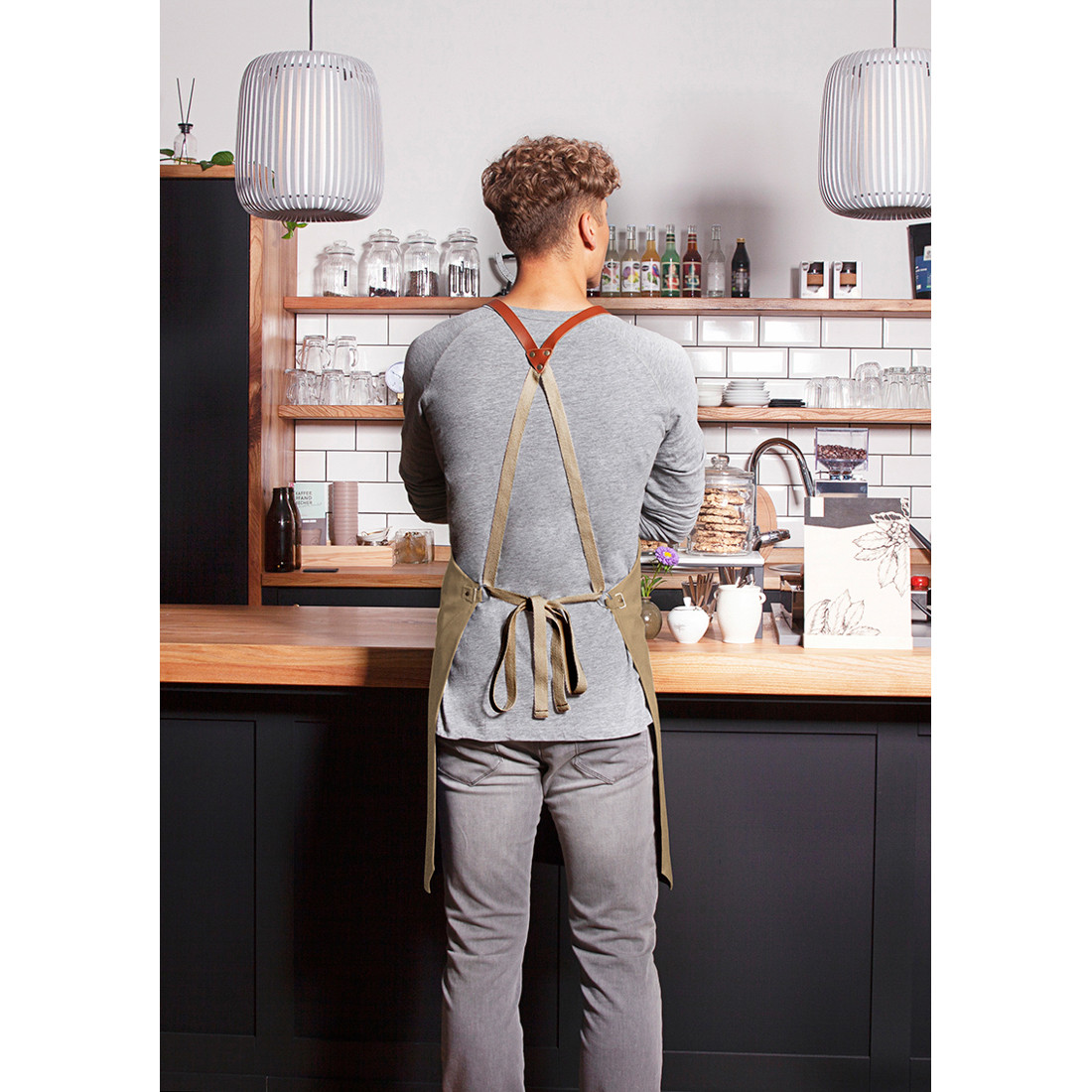 Tablier à bavette Green-Generation, en matériau durable , polyester recyclé - Les vêtements de protection Tablier à bavette Green-Generation, en matériau durable , polyester recyclé - Les vêtements de protection