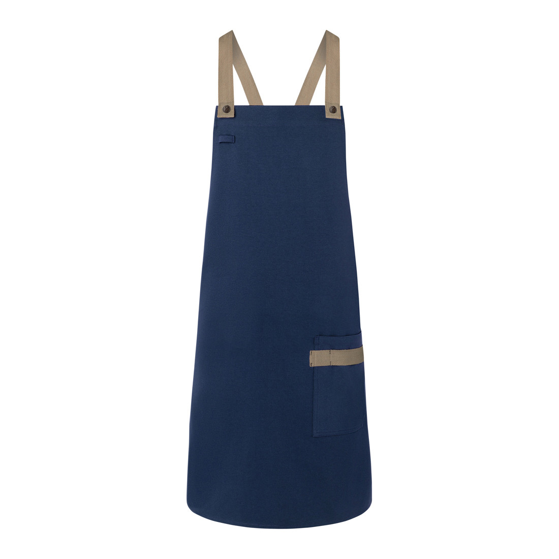 Tablier à bavette Urban-Look avec bretelles croisées et poche - Les vêtements de protection Tablier à bavette Urban-Look avec bretelles croisées et poche - Les vêtements de protection