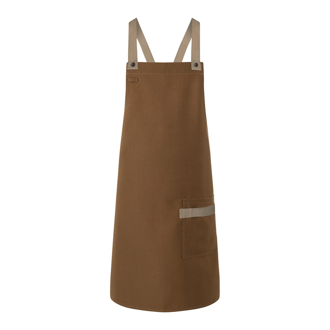Tablier à bavette Urban-Look avec bretelles croisées et poche - Les vêtements de protection Tablier à bavette Urban-Look avec bretelles croisées et poche - Les vêtements de protection