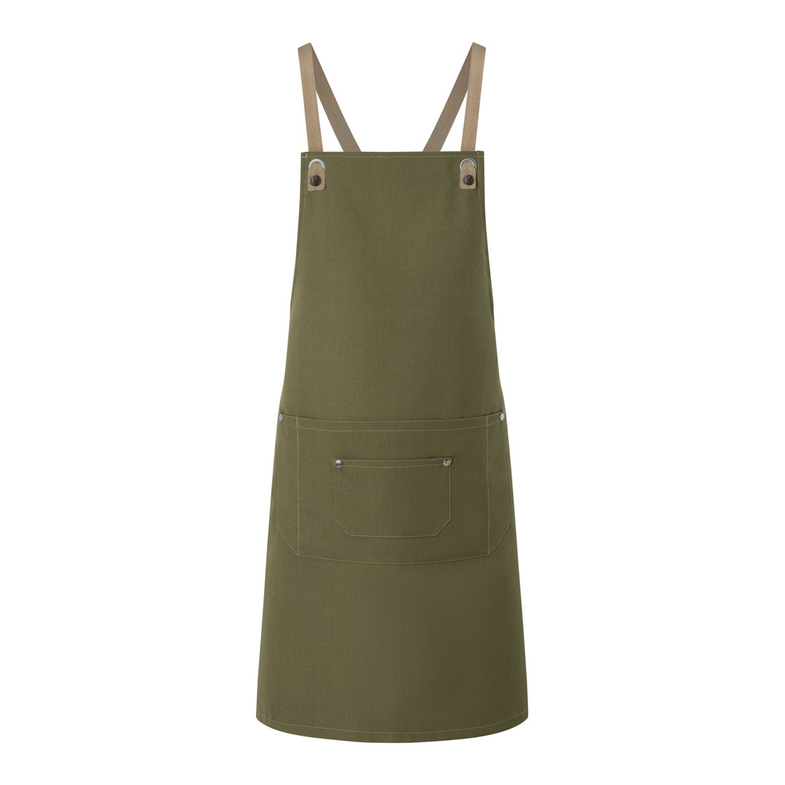 Bib Apron Urban-Nature with Cross Straps and Big Pocket - Safetywear Bib Apron Urban-Nature with Cross Straps and Big Pocket - Safetywear