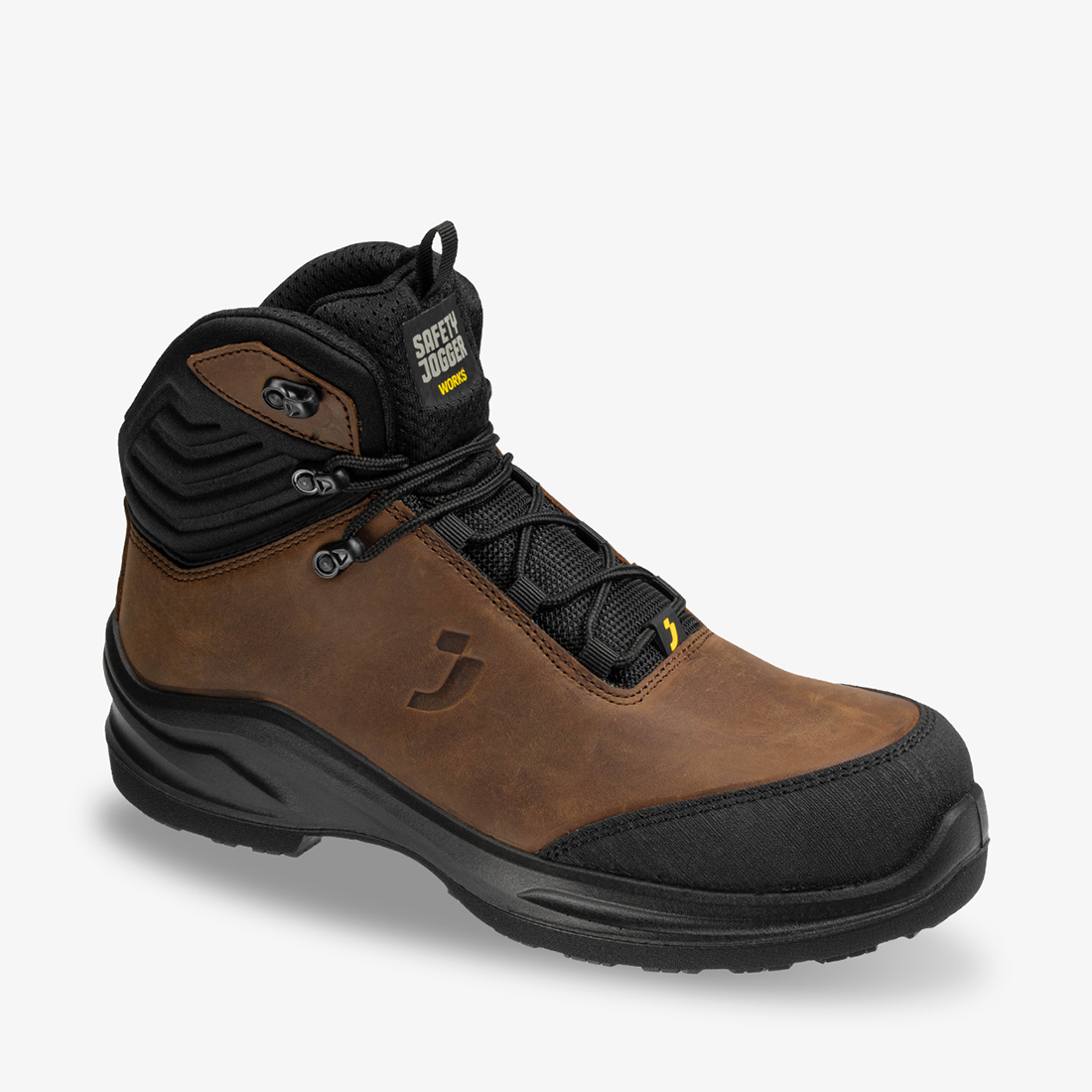 Botas de seguridad ESD de cuero para un agarre y tracción extremos MODULO LEA S3S - Calzado de protección Botas de seguridad ESD de cuero para un agarre y tracción extremos MODULO LEA S3S - Calzado de protección