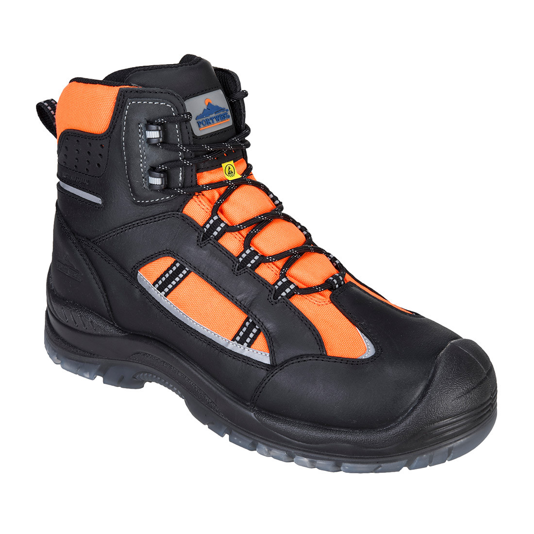 Portwest Compositelite Retroglo Stiefel S3 mit Warnschutzelementen WR ESD - Arbeitschuhe