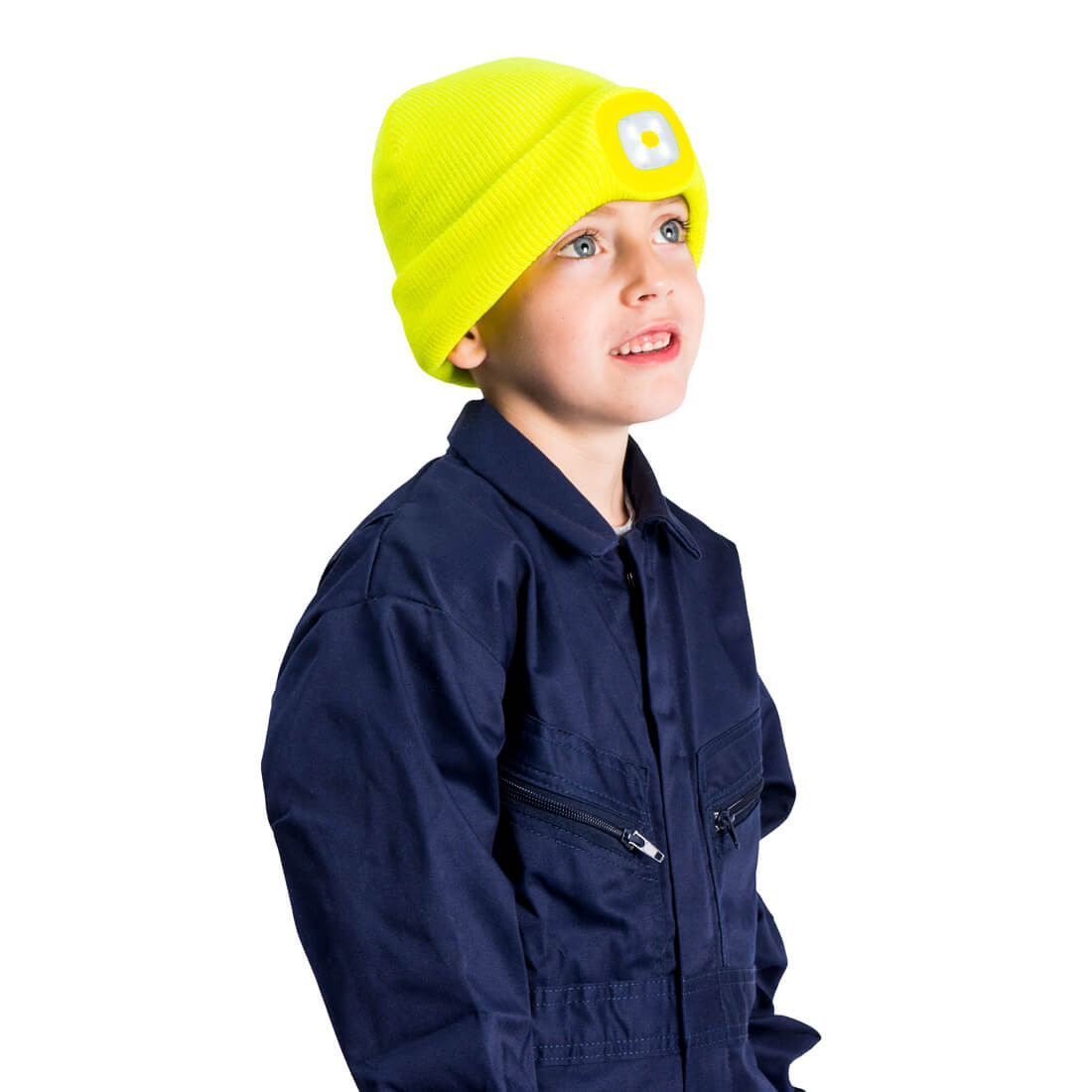 Kindermütze mit LED Kopflicht - Arbeitskleidung