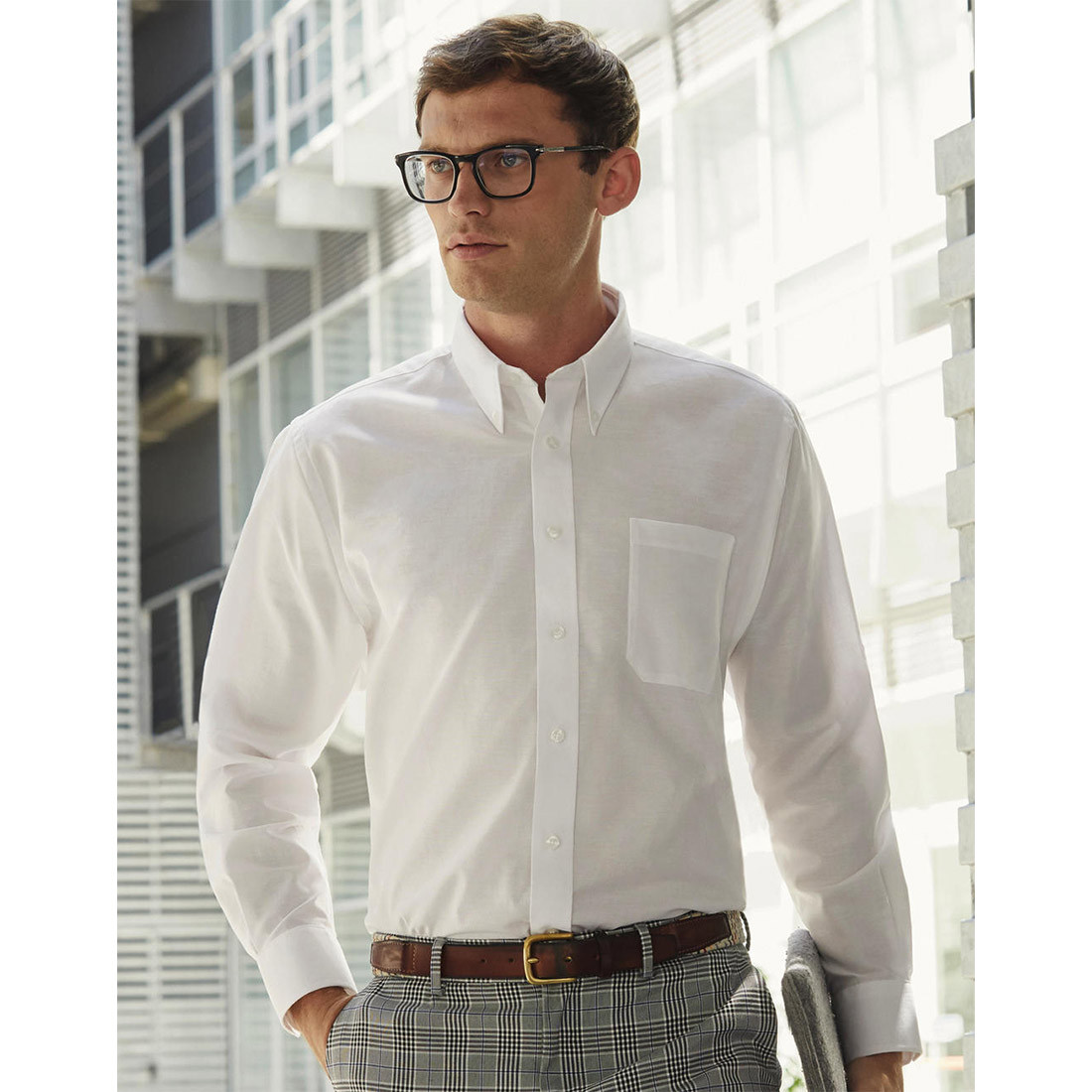Camicia Uomo Oxford Manica Lunga - Abbigliamento di protezione