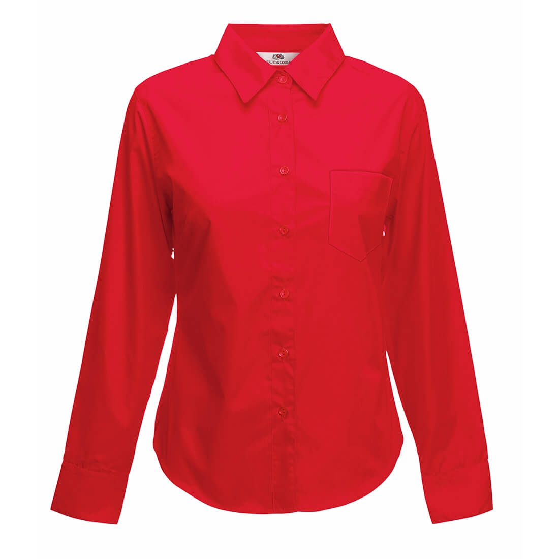 Lady-Fit Long Sleeve Poplin Shirt - Safetywear