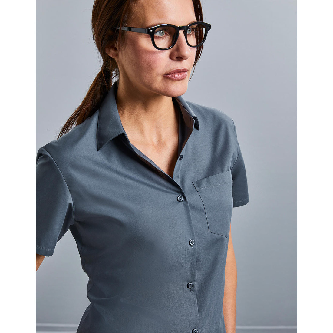 Camicia donna popeline maniche corte - Abbigliamento di protezione