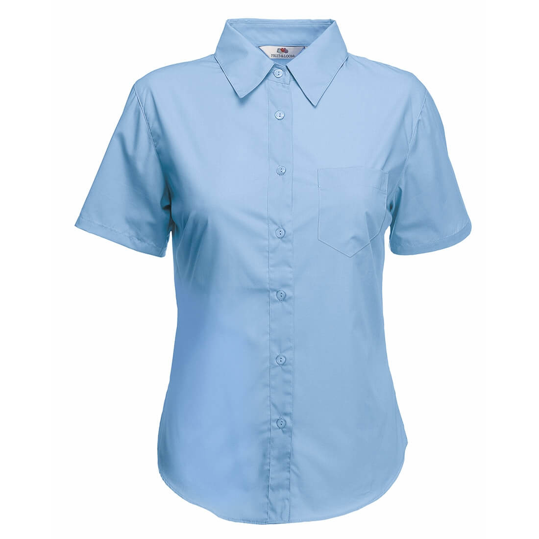 Lady-Fit Short Sleeve Poplin Shirt - Safetywear