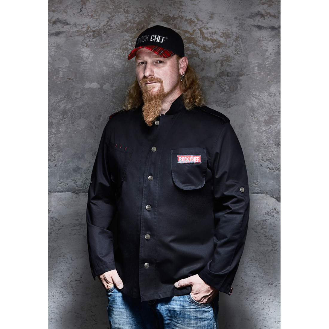 Chaqueta de chefs, Raw-Draft ROCK CHEF®-Stage2 - Ropa de protección Chaqueta de chefs, Raw-Draft ROCK CHEF®-Stage2 - Ropa de protección