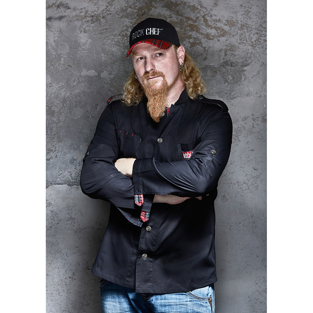 Chaqueta de chefs, Raw-Draft ROCK CHEF®-Stage2 - Ropa de protección Chaqueta de chefs, Raw-Draft ROCK CHEF®-Stage2 - Ropa de protección