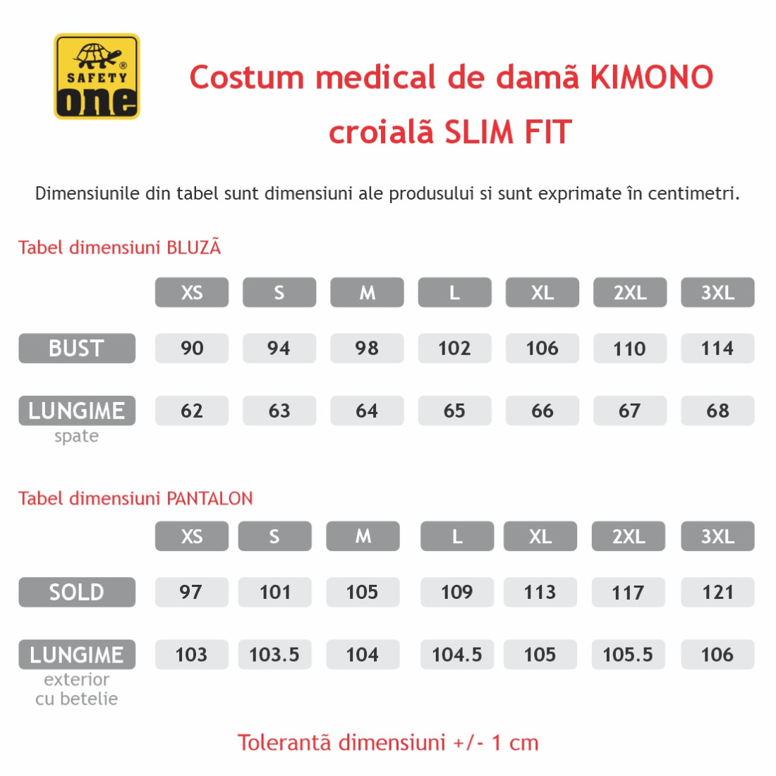 Costum medical dama KIMONO - Productie proprie