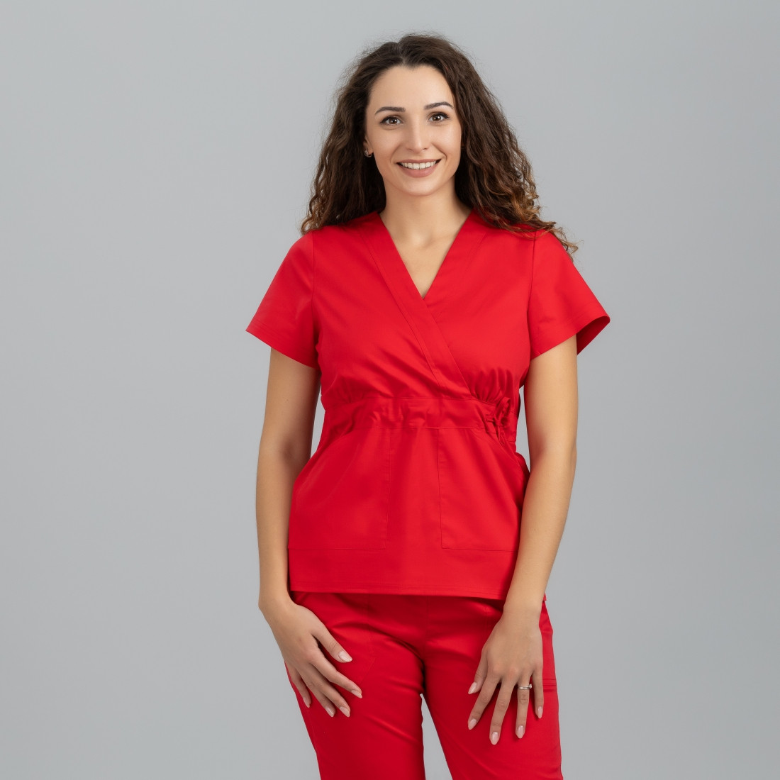 Costum medical dama KIMONO - Imbracaminte de protectie Costum medical dama KIMONO - Imbracaminte de protectie