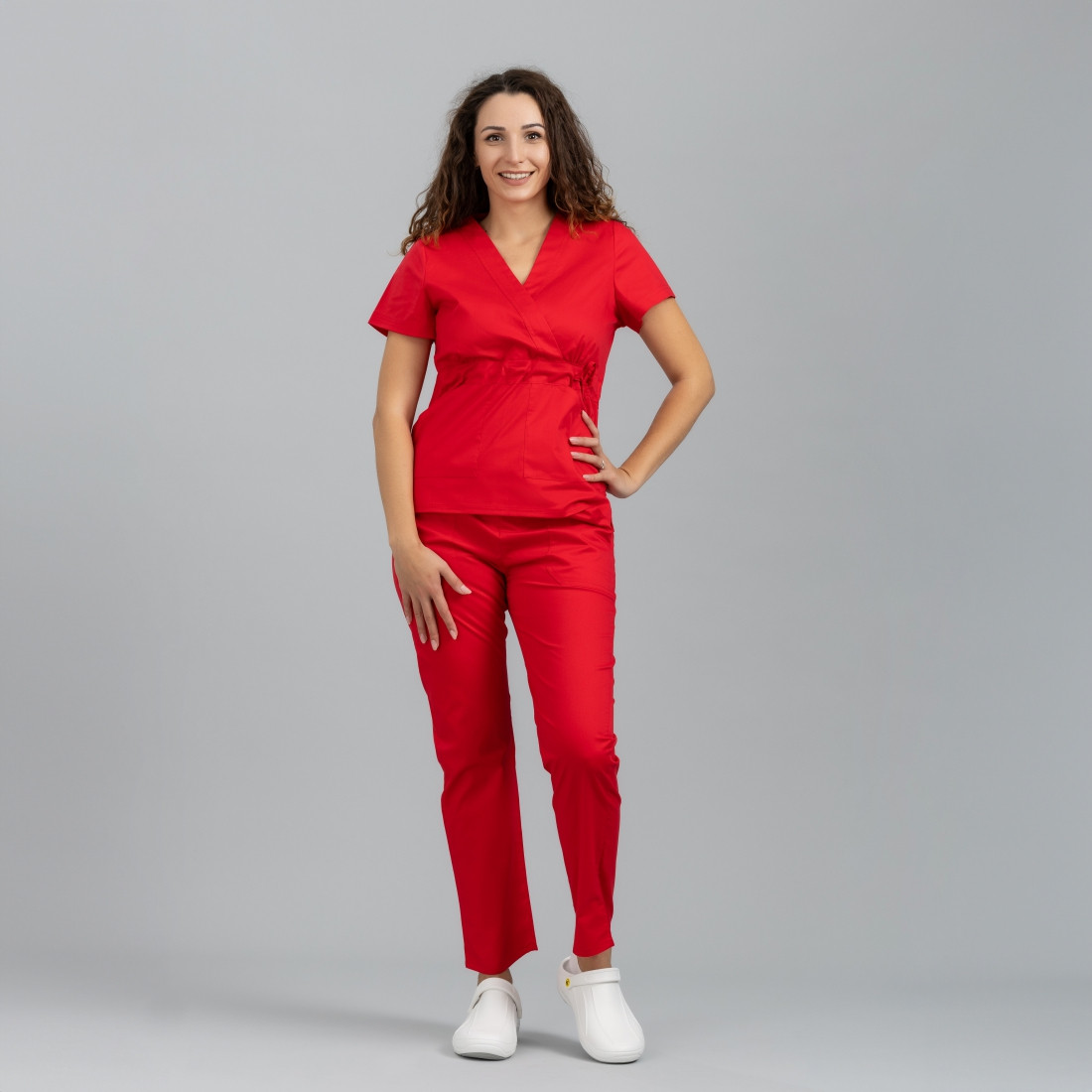Costum medical dama KIMONO - Imbracaminte de protectie Costum medical dama KIMONO - Imbracaminte de protectie