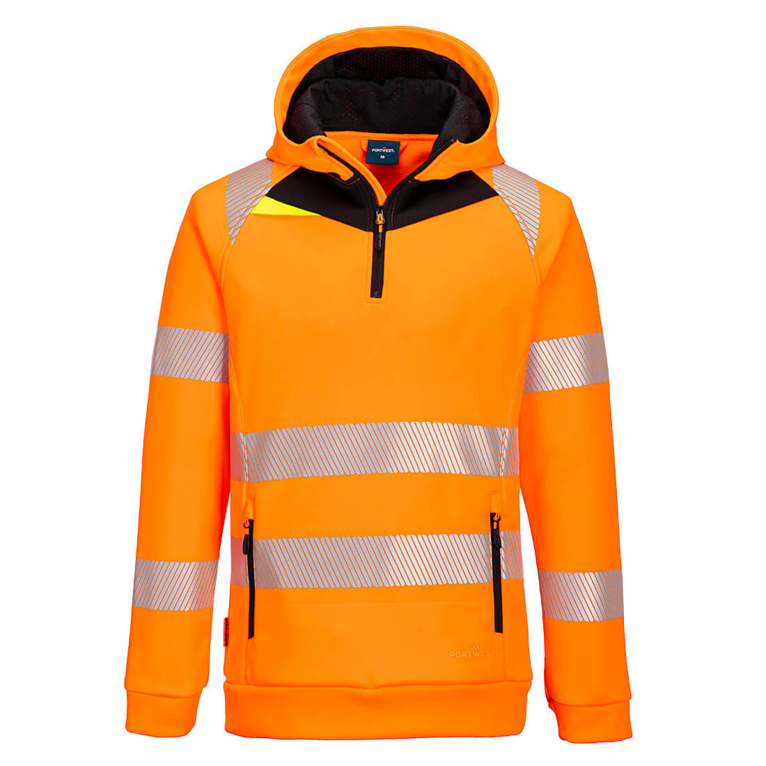 DX4 Hi-Vis 1/4 Zip Hoodie - Arbeitskleidung DX4 Hi-Vis 1/4 Zip Hoodie - Arbeitskleidung
