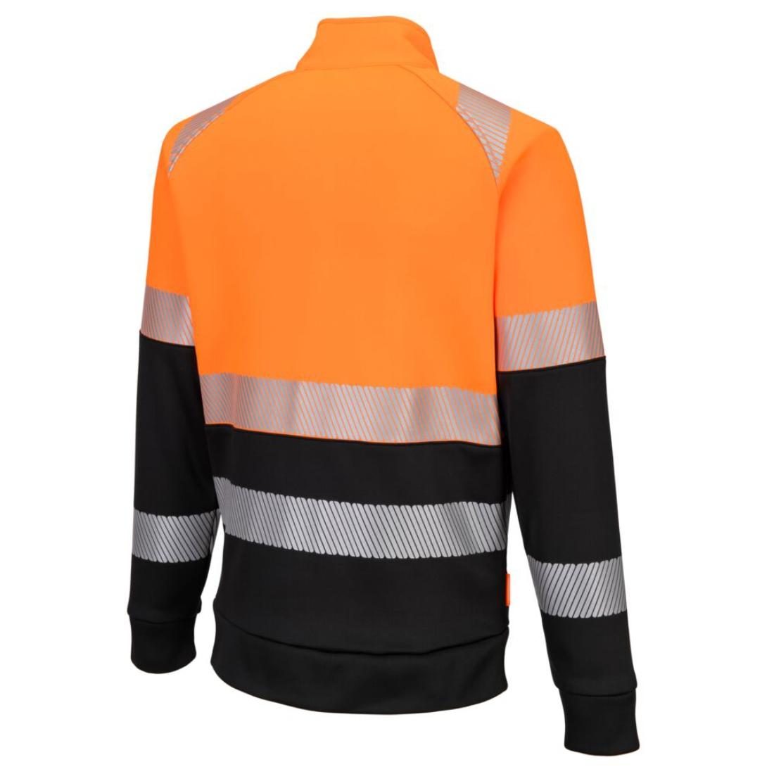 DX4 Hi-Vis Class 1 Funnel Neck Zipped Sweatshirt - Safetywear