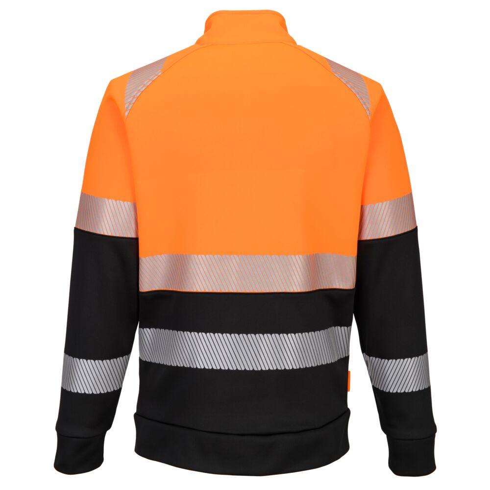 DX4 Hi-Vis Class 1 Funnel Neck Zipped Sweatshirt - Safetywear