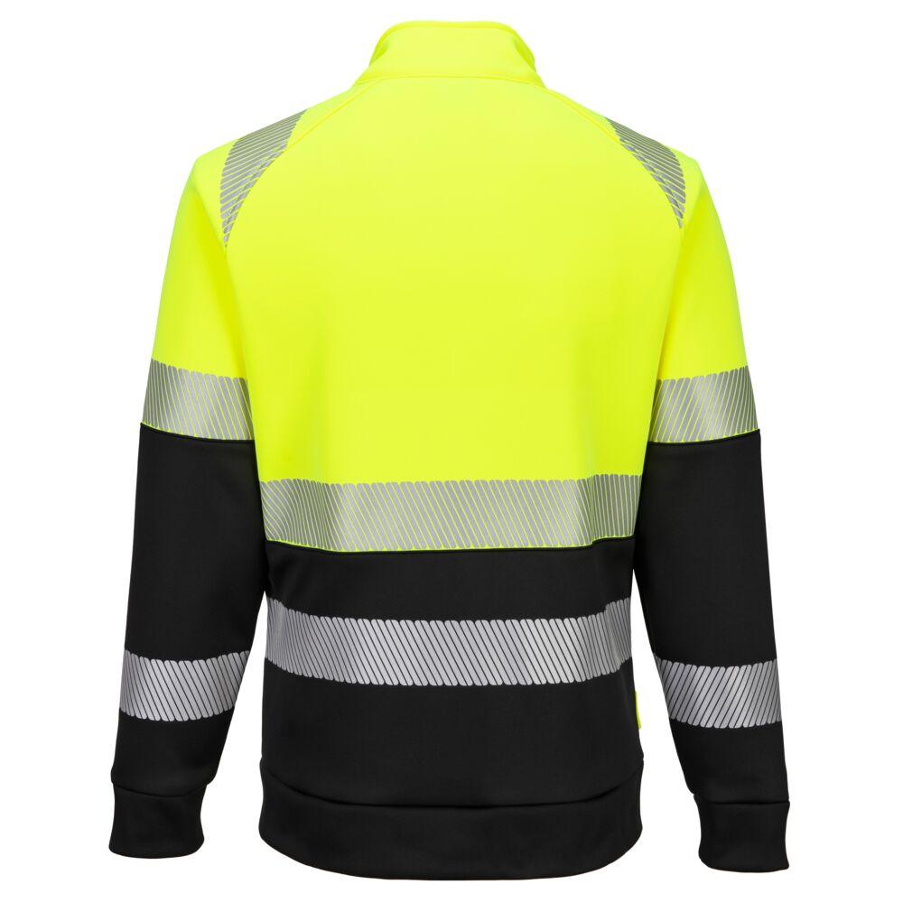 DX4 Hi-Vis Class 1 Funnel Neck Zipped Sweatshirt - Safetywear