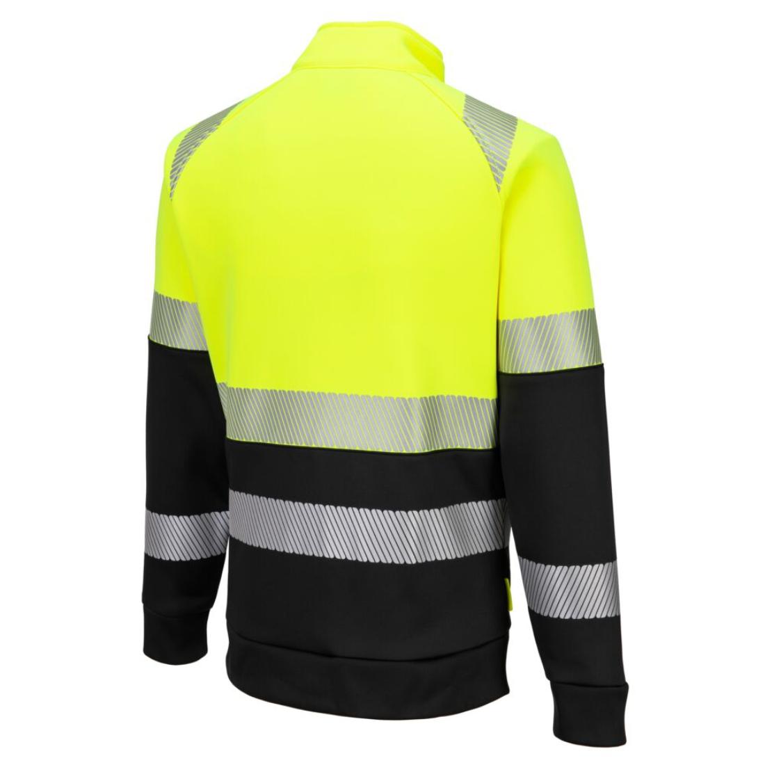 DX4 Hi-Vis Class 1 Funnel Neck Zipped Sweatshirt - Safetywear