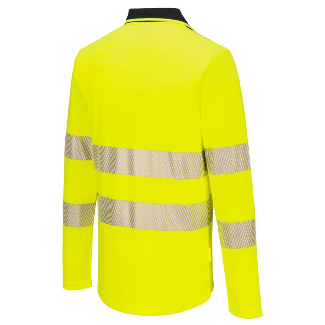 Polo à manches longues zippé DX4 haute visibilité - Les vêtements de protection