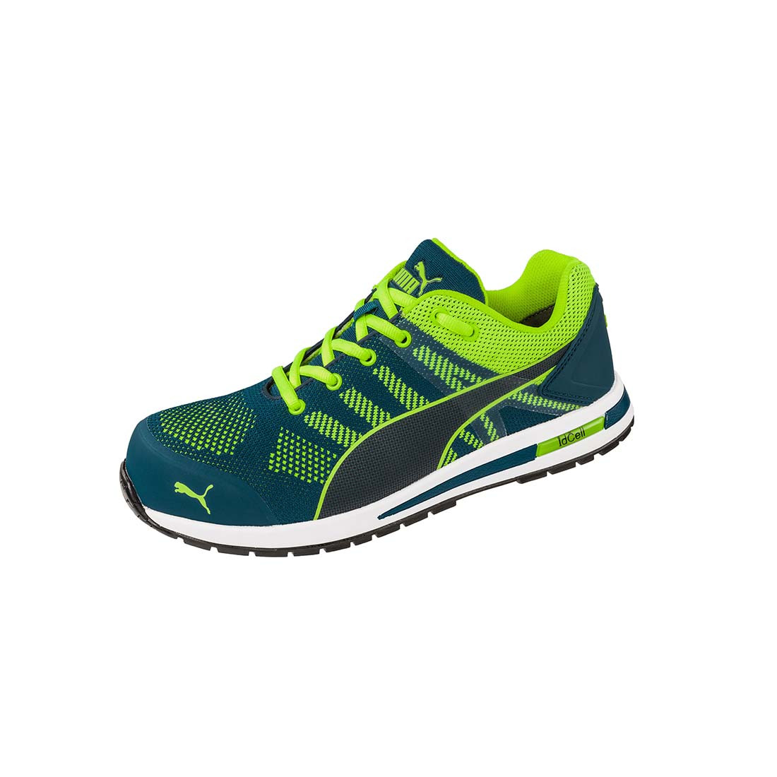 Puma S1P Low Shoes Elevate Knit Green - Footwear