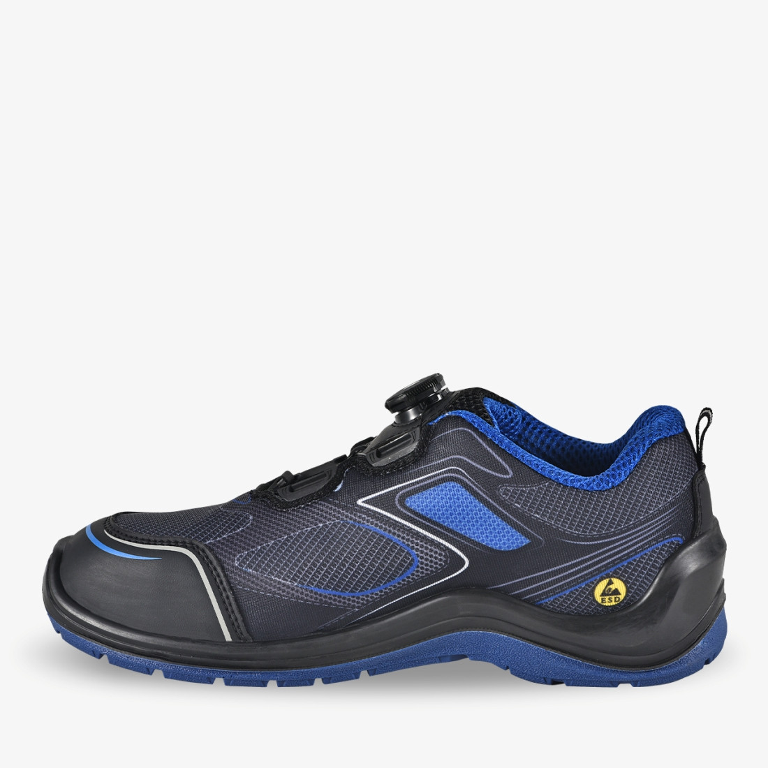 FLOW S1P LOW TLS Chaussures de sécurité ESD sans métal avec fermeture TLS - Les chaussures de protection FLOW S1P LOW TLS Chaussures de sécurité ESD sans métal avec fermeture TLS - Les chaussures de protection
