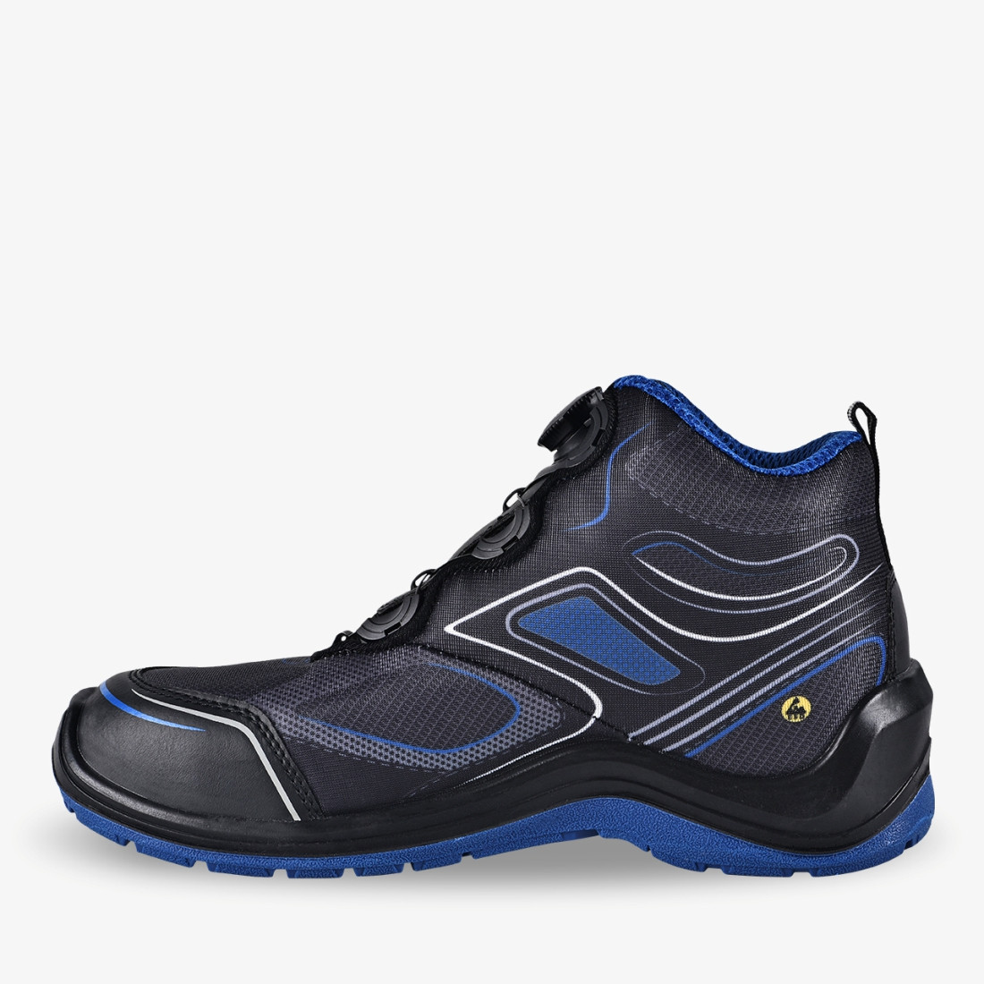 FLOW S1P Metallfreier ESD-Sicherheitsstiefel mit TLS-Verschluss - Arbeitschuhe FLOW S1P Metallfreier ESD-Sicherheitsstiefel mit TLS-Verschluss - Arbeitschuhe