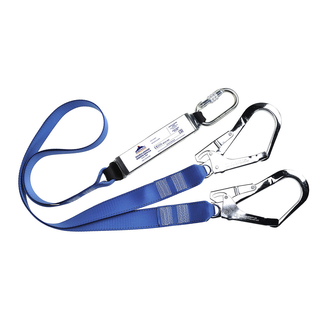 Doble Cincha de Amarre con Absorbedor - Equipamientos de protección personal Doble Cincha de Amarre con Absorbedor - Equipamientos de protección personal