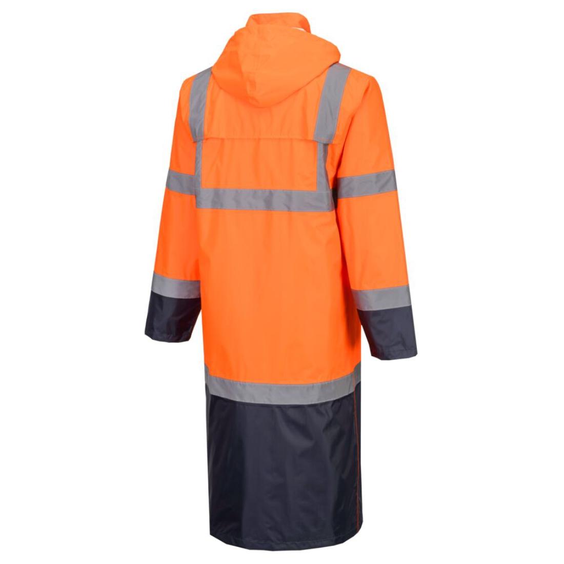 Hi-Vis Contrast Raincoat 122cm - Safetywear