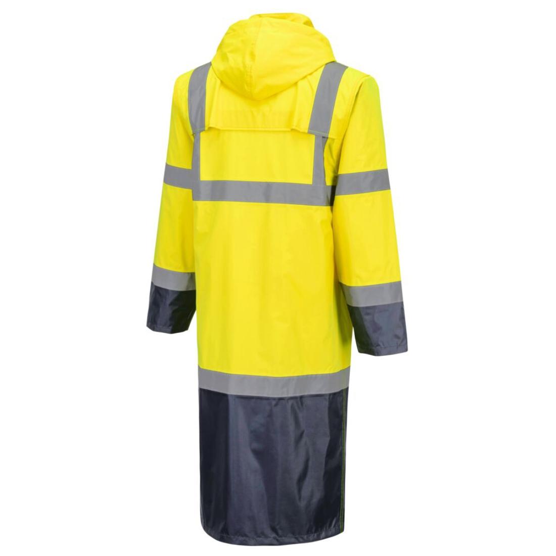 Hi-Vis Contrast Raincoat 122cm - Safetywear