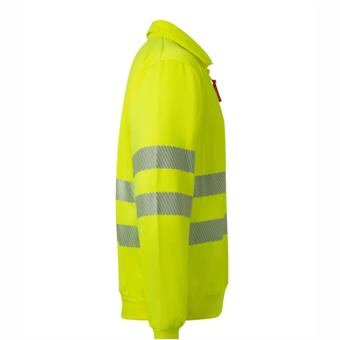 Bluzon HiVis cu fermoar 1/4 și benzi segmentate - Imbracaminte de protectie