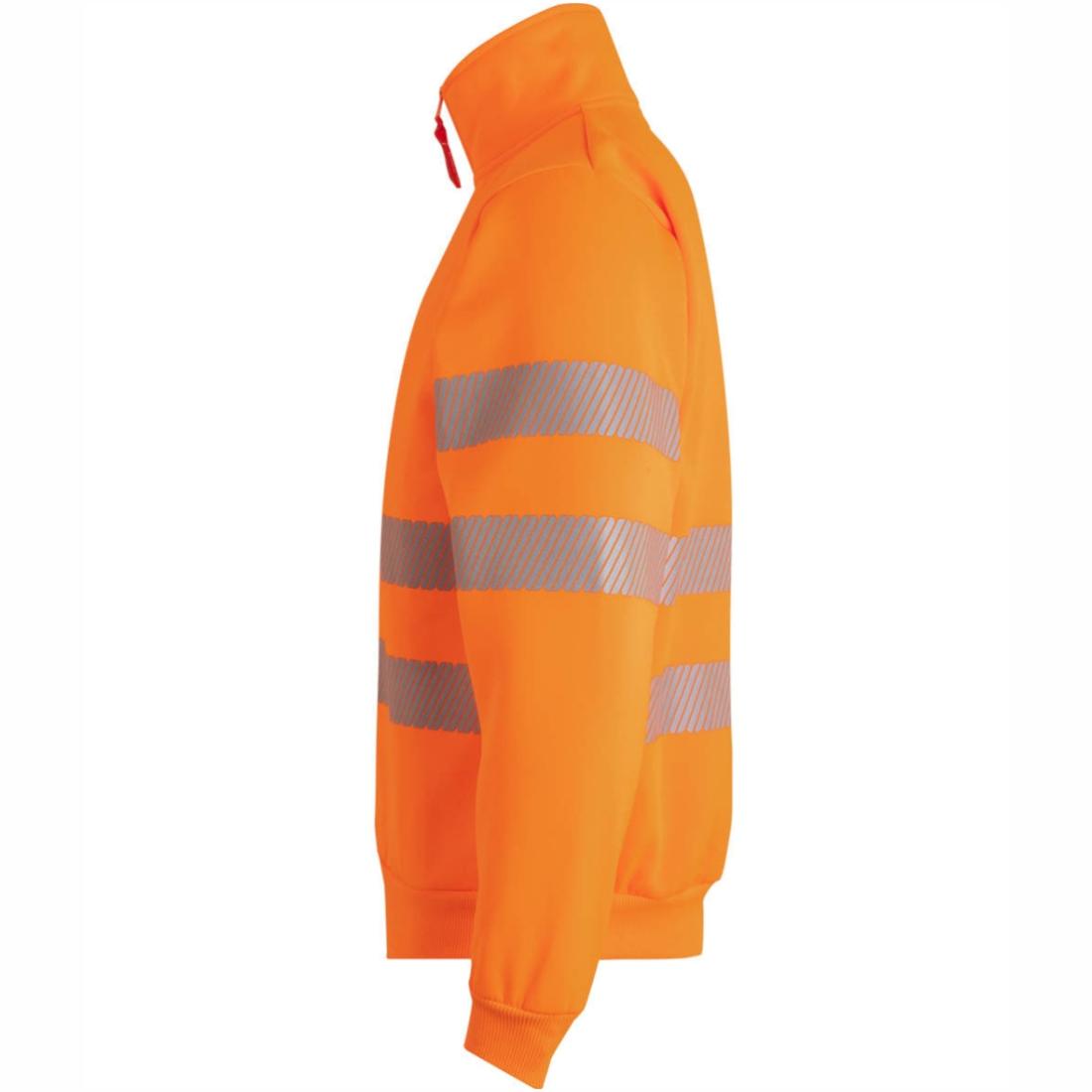 Bluzon HiVis cu fermoar 1/4 și benzi segmentate - Imbracaminte de protectie