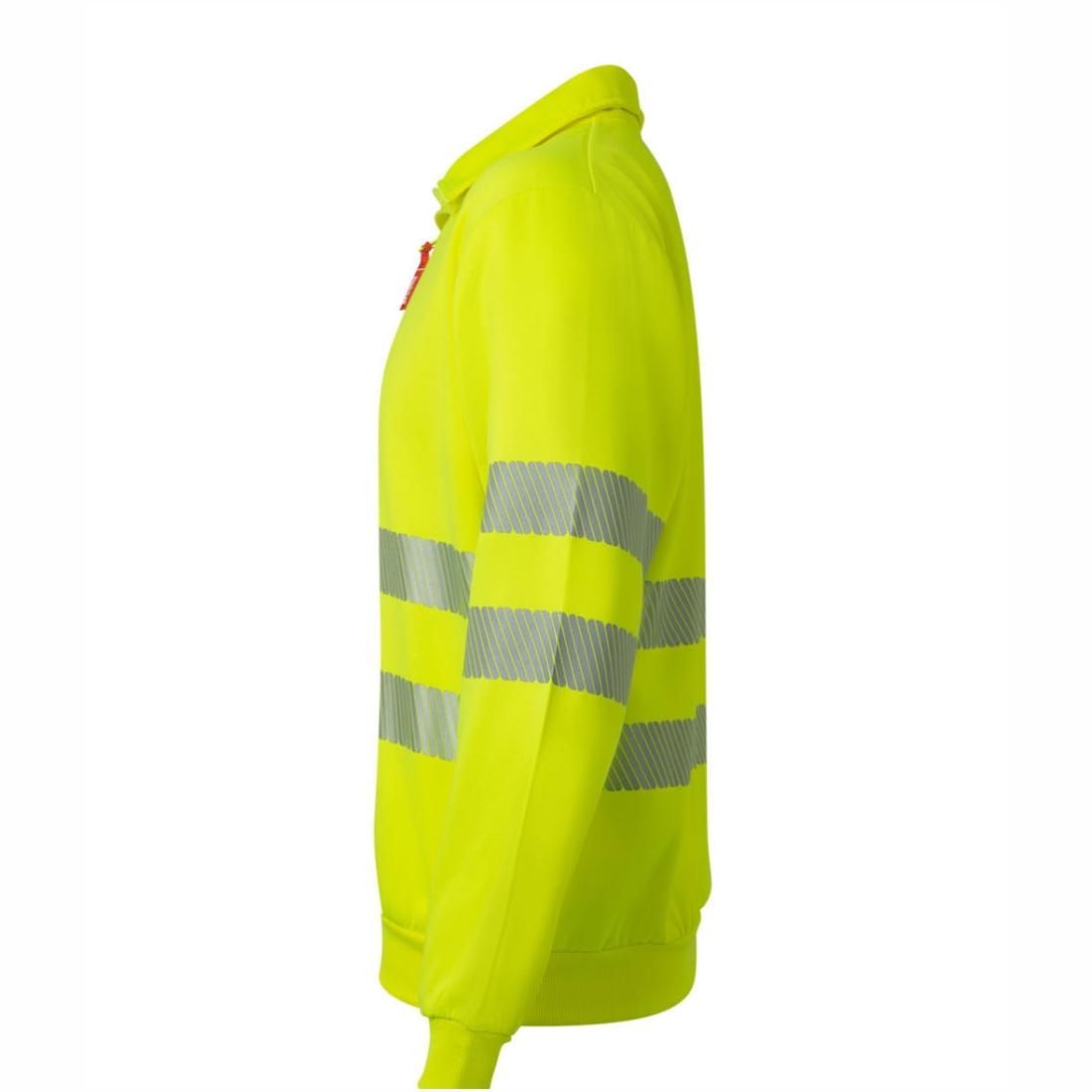 Bluzon HiVis cu fermoar 1/4 și benzi segmentate - Imbracaminte de protectie