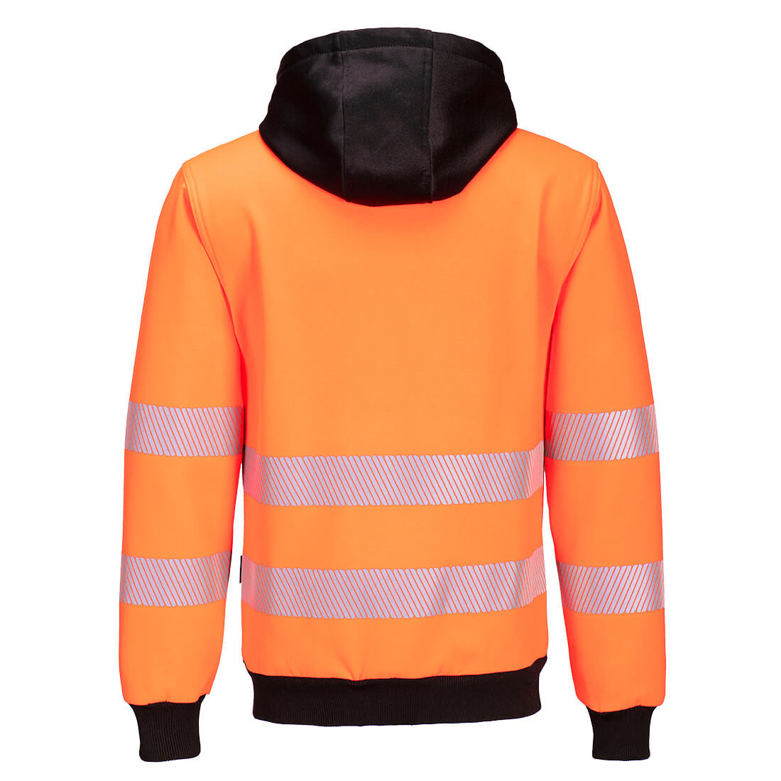 PW3 Warnschutz-Kapuzenpullover mit Reißverschluss - Arbeitskleidung