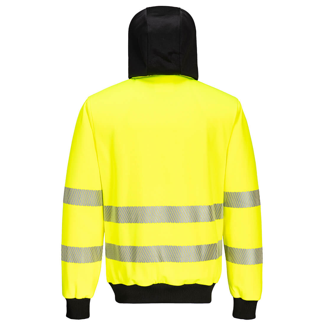 PW3 Warnschutz-Kapuzenpullover mit Reißverschluss - Arbeitskleidung