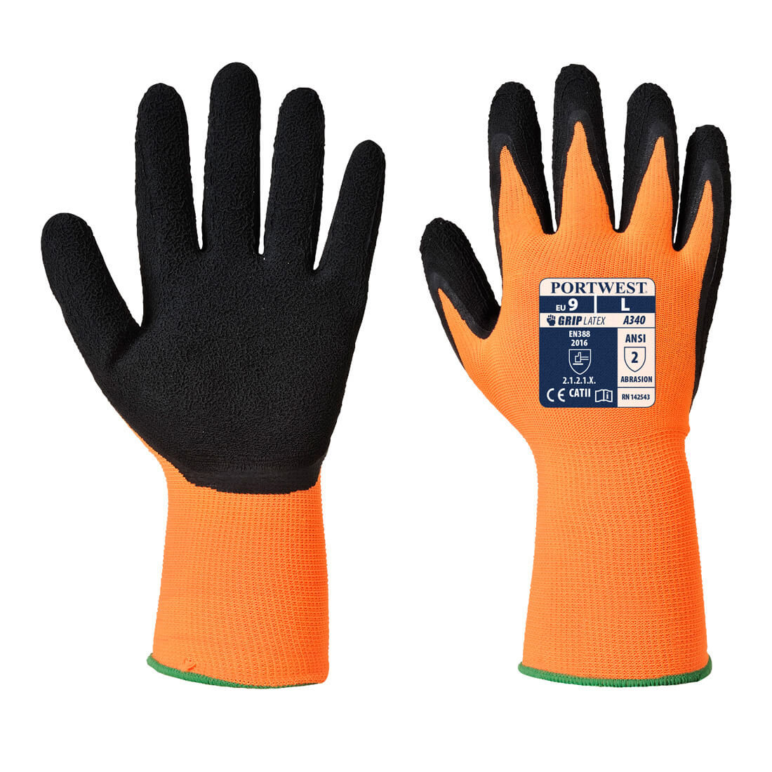 Manusi HiVis Grip - Latex - Echipamente de protectie personala