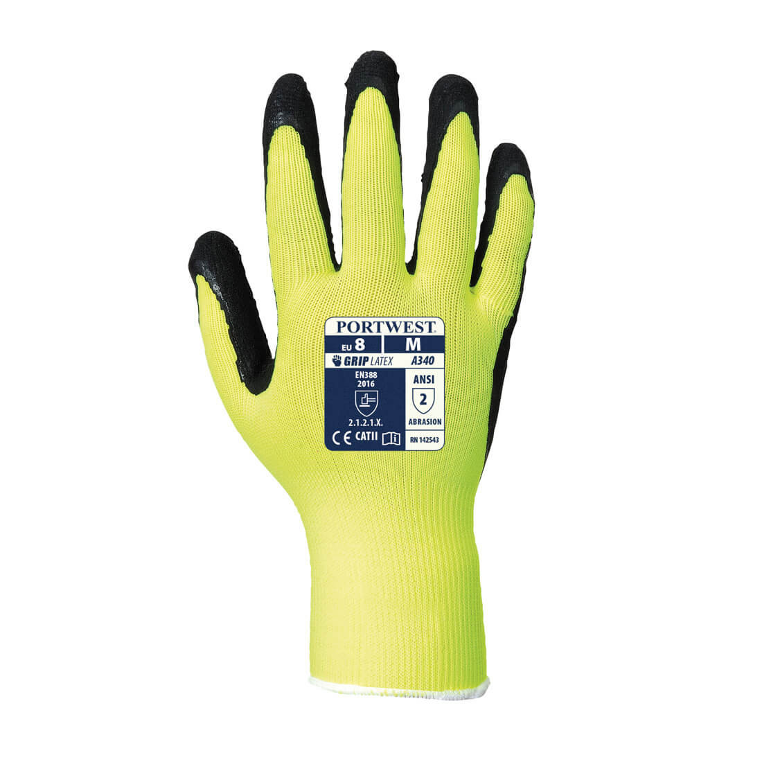 Manusi HiVis Grip - Latex - Echipamente de protectie personala