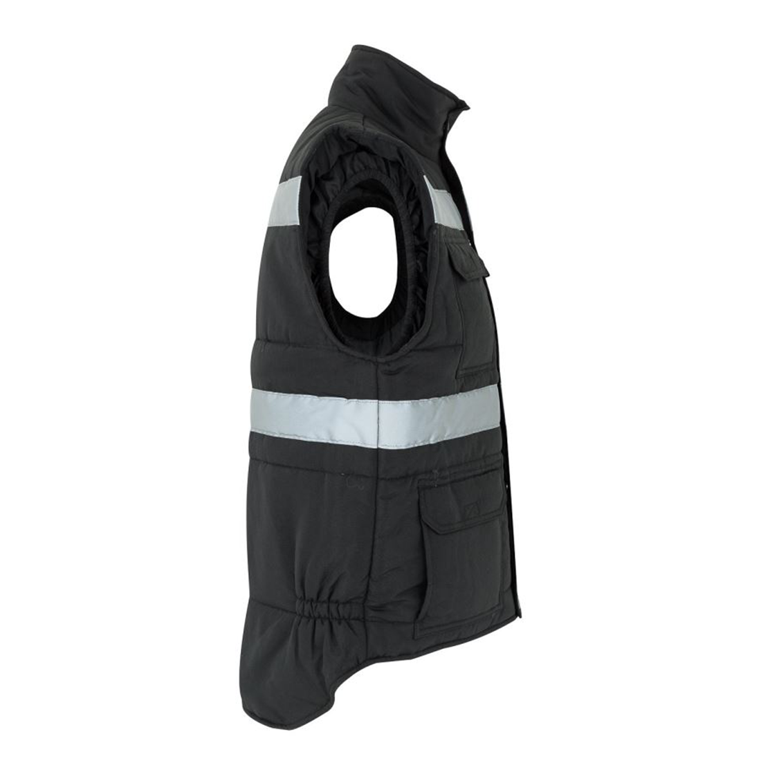 Vestă matlasată cu buzunare multiple și bandă reflectorizantă - Imbracaminte de protectie Vestă matlasată cu buzunare multiple și bandă reflectorizantă - Imbracaminte de protectie