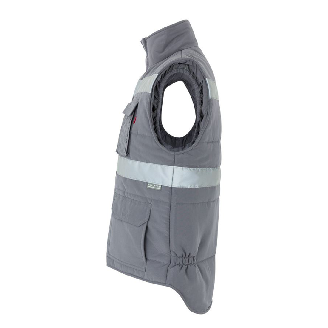 Vestă matlasată cu buzunare multiple și bandă reflectorizantă - Imbracaminte de protectie Vestă matlasată cu buzunare multiple și bandă reflectorizantă - Imbracaminte de protectie