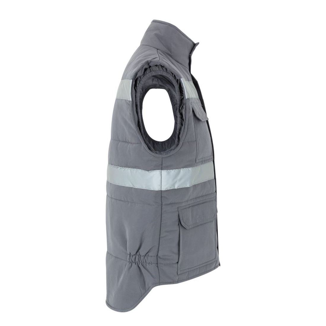 Vestă matlasată cu buzunare multiple și bandă reflectorizantă - Imbracaminte de protectie Vestă matlasată cu buzunare multiple și bandă reflectorizantă - Imbracaminte de protectie