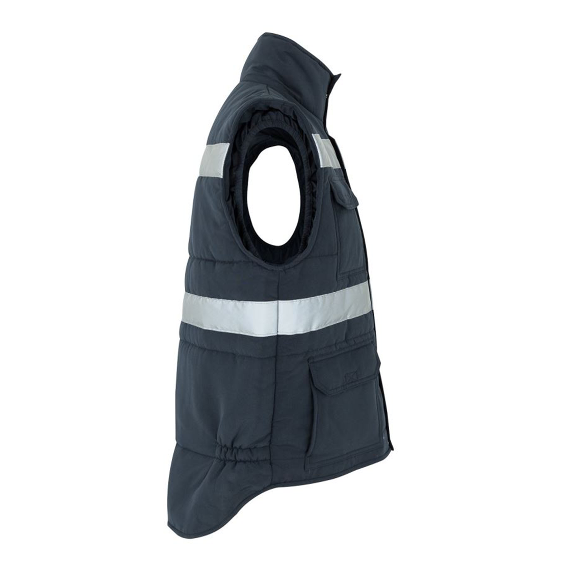 Vestă matlasată cu buzunare multiple și bandă reflectorizantă - Imbracaminte de protectie Vestă matlasată cu buzunare multiple și bandă reflectorizantă - Imbracaminte de protectie