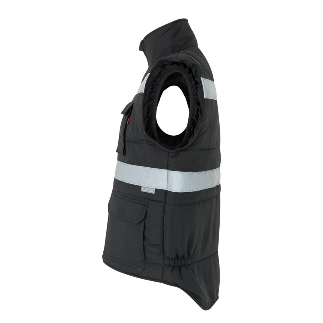 Vestă matlasată cu buzunare multiple și bandă reflectorizantă - Imbracaminte de protectie Vestă matlasată cu buzunare multiple și bandă reflectorizantă - Imbracaminte de protectie