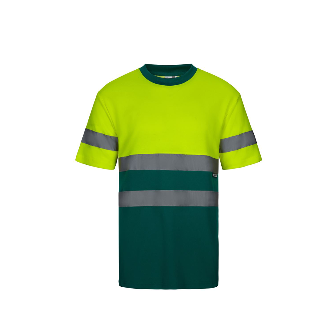 T-shirt en coton bicolore à manches courtes - Les vêtements de protection T-shirt en coton bicolore à manches courtes - Les vêtements de protection