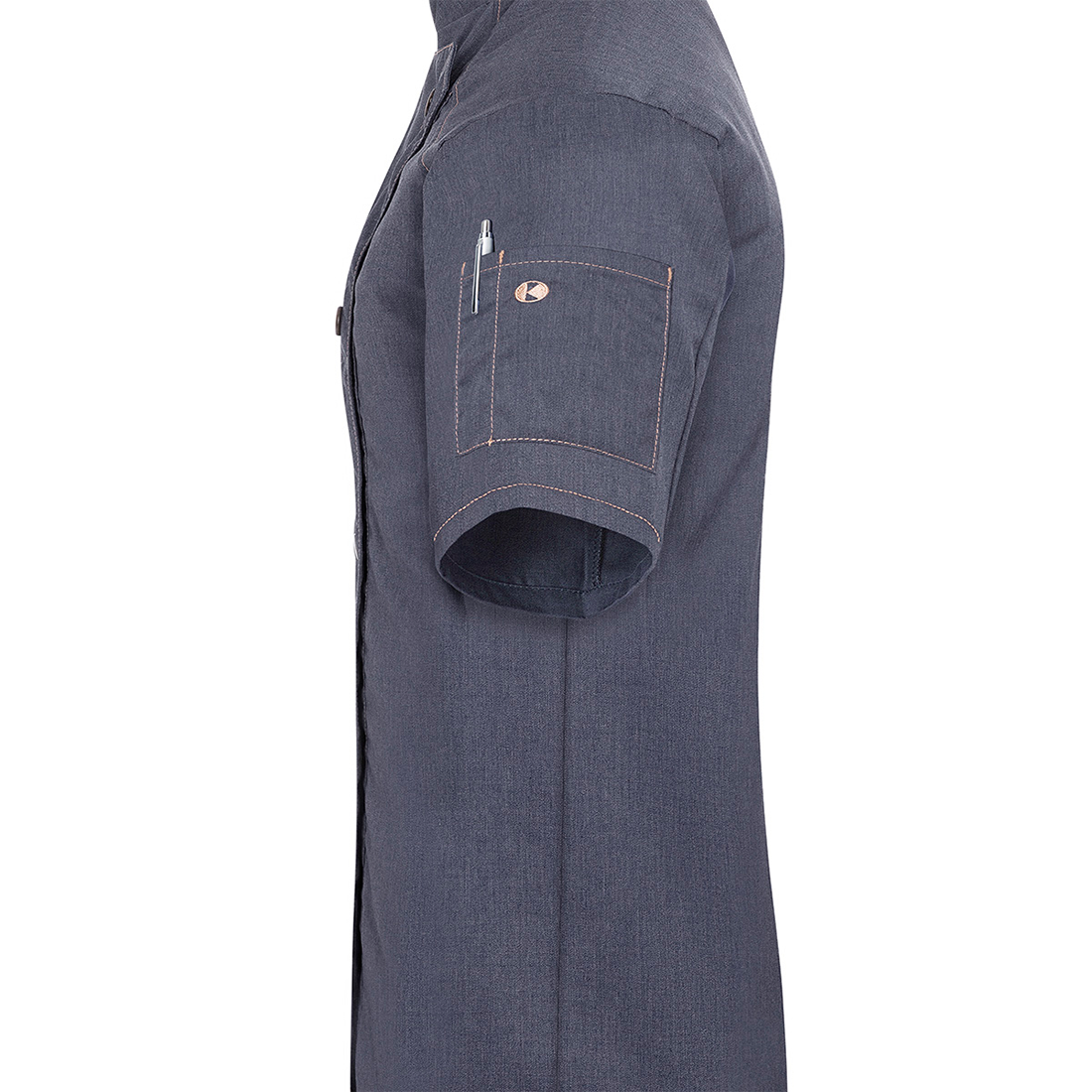 Veste de cuisine femme à manches courtes Jeans-Style - Les vêtements de protection