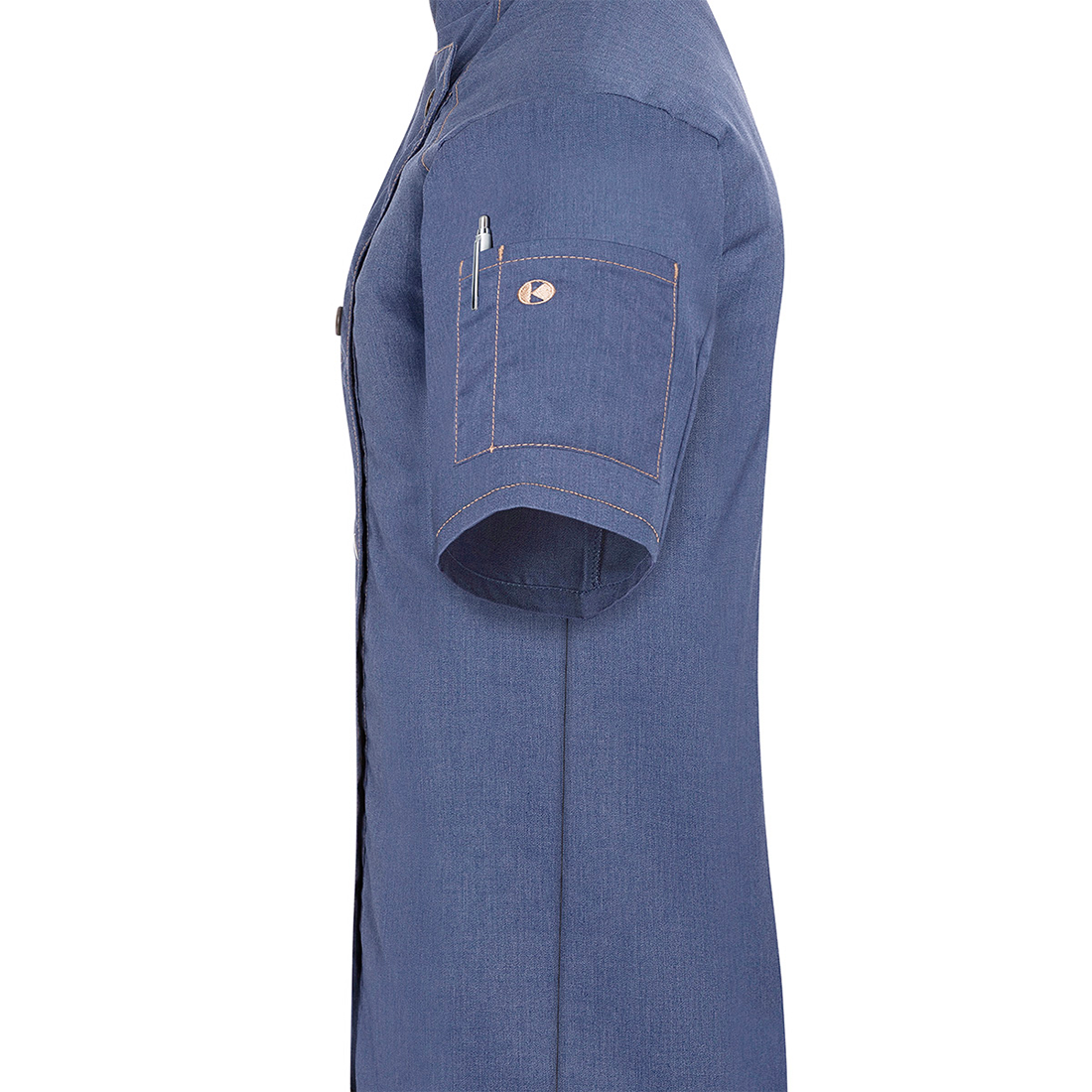 Tunica bucatar de dama Jeans-Style, cu maneca scurta - Imbracaminte de protectie