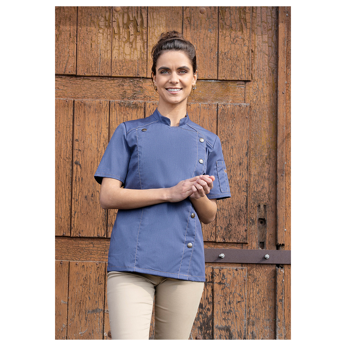 Tunica bucatar de dama Jeans-Style M/S - Imbracaminte de protectie Tunica bucatar de dama Jeans-Style M/S - Imbracaminte de protectie