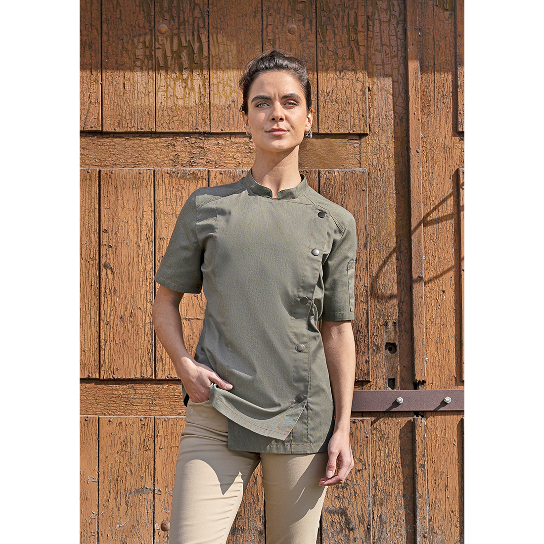Tunica bucatar de dama Jeans-Style M/S - Imbracaminte de protectie Tunica bucatar de dama Jeans-Style M/S - Imbracaminte de protectie