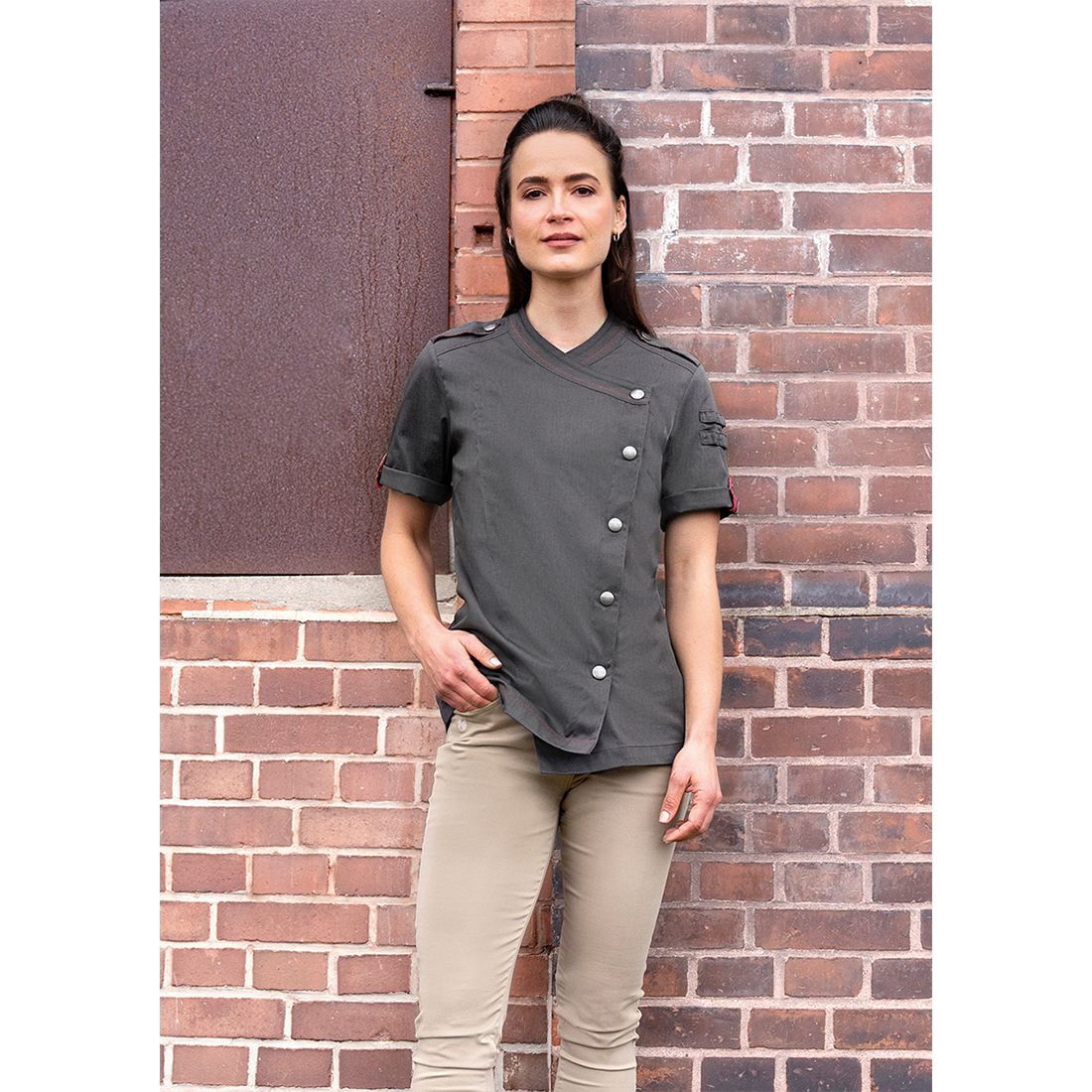 Jachetă bucatar damă Denim Style, ROCK CHEF® Stage2 M/S - Imbracaminte de protectie Jachetă bucatar damă Denim Style, ROCK CHEF® Stage2 M/S - Imbracaminte de protectie